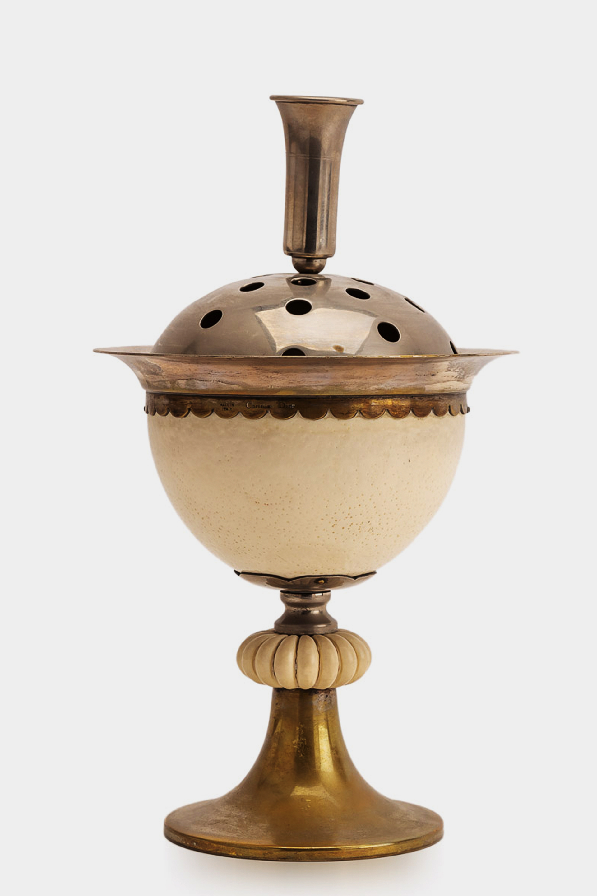 Ostrich egg Pot Pouri holder by Christian Dior